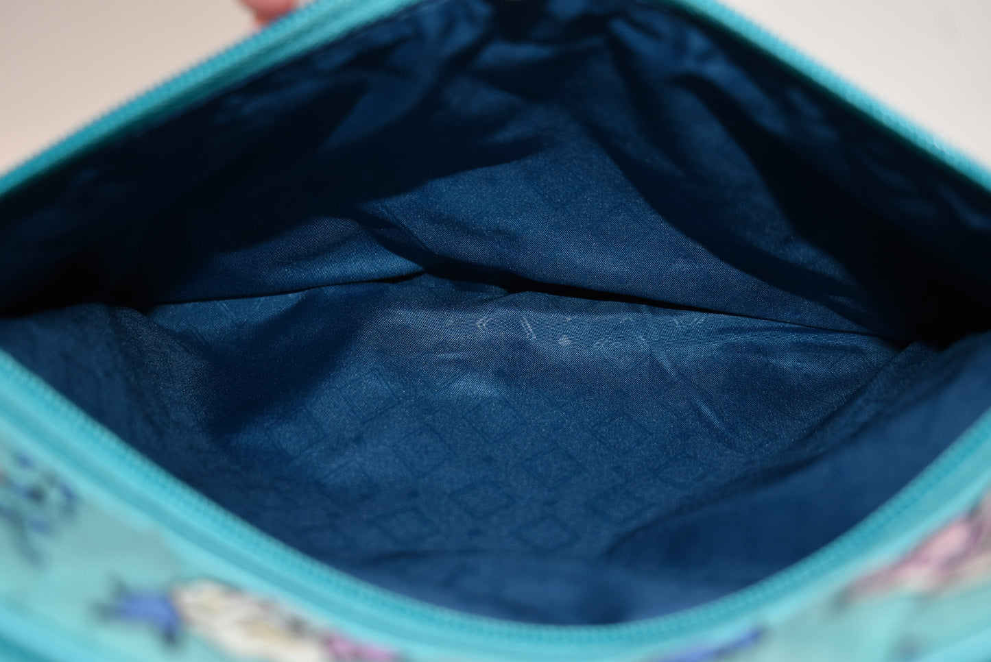 Vera Bradley Trimmed Crossbody Bag in "Peacock Garden" Pattern