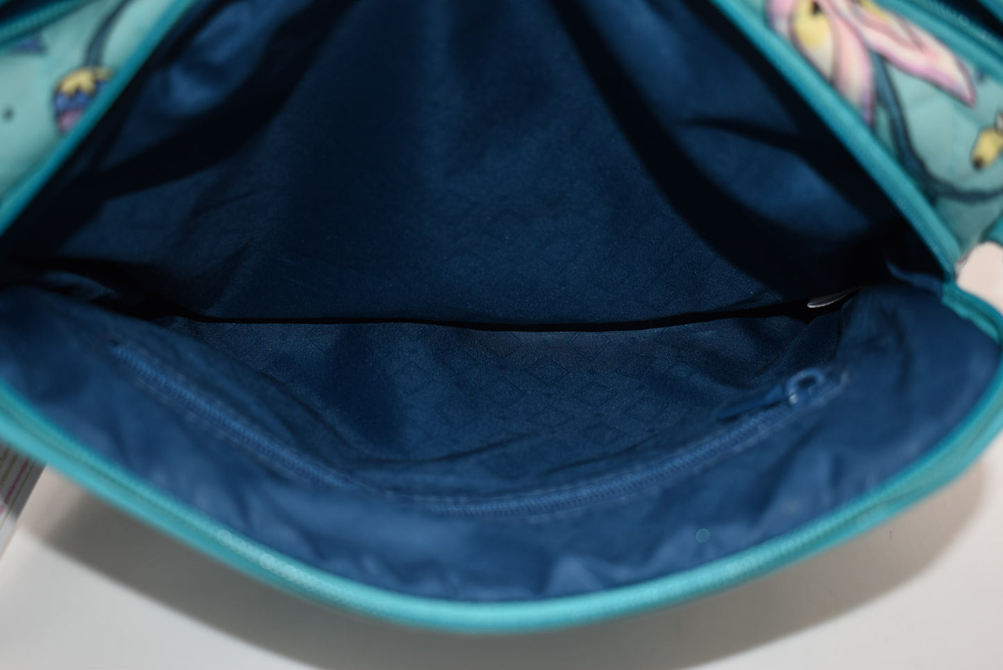 Vera Bradley Trimmed Crossbody Bag in "Peacock Garden" Pattern