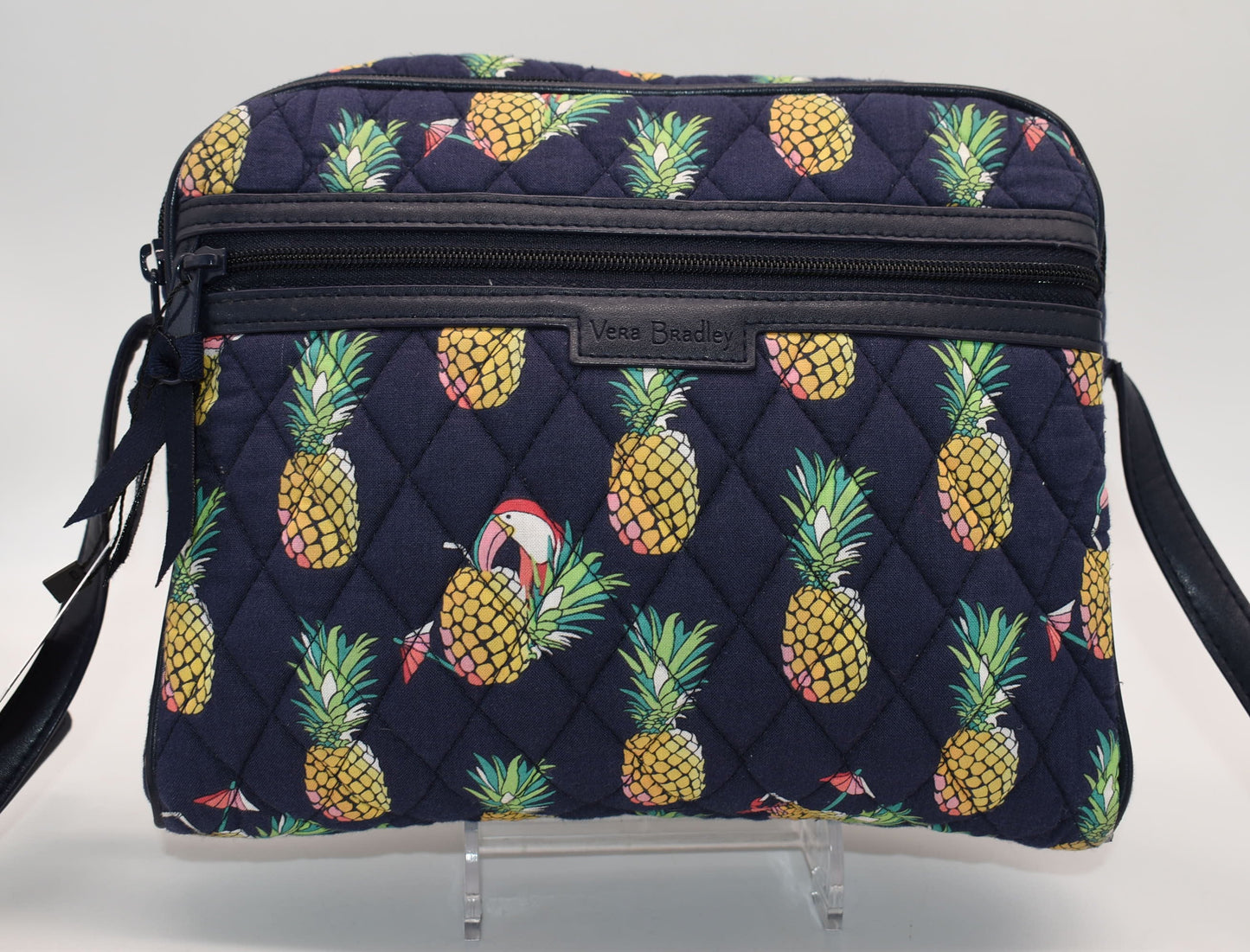 Vera Bradley Trimmed Crossbody Bag in "Toucan Party" Pattern