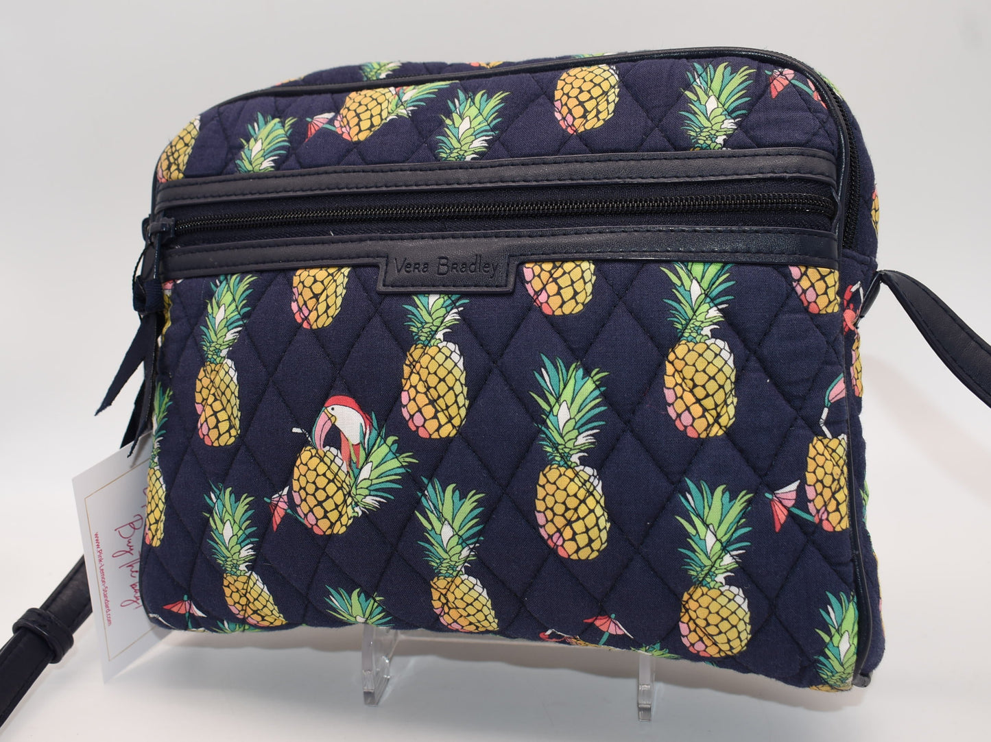 Vera Bradley Trimmed Crossbody Bag in "Toucan Party" Pattern