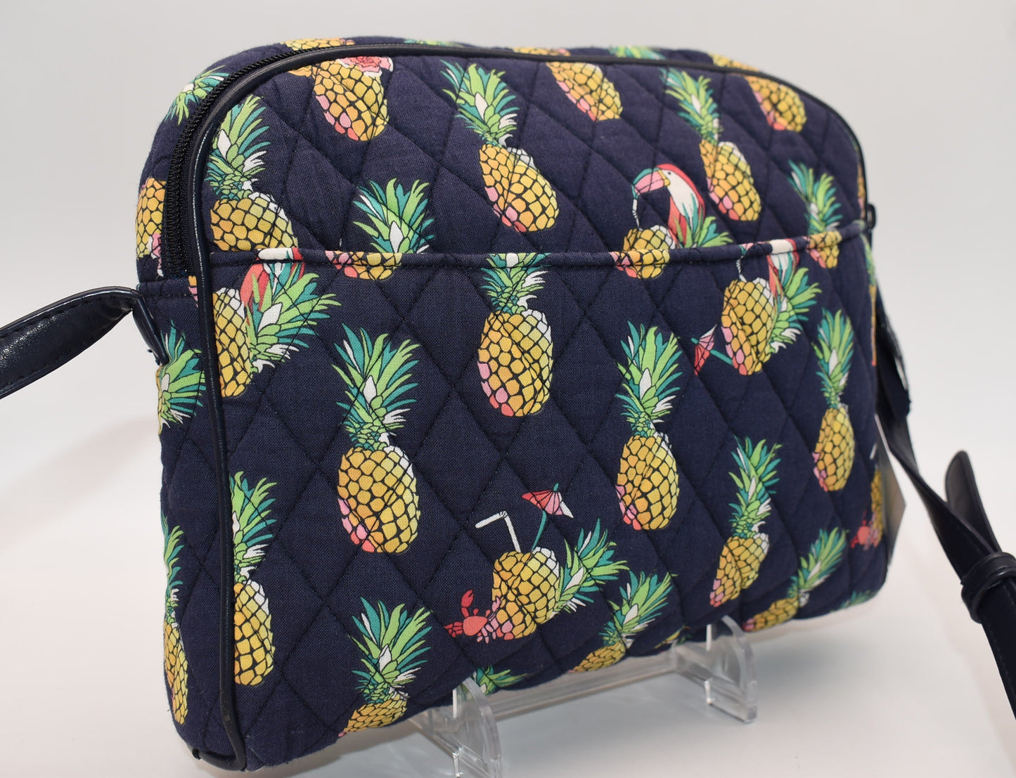 Vera Bradley Trimmed Crossbody Bag in "Toucan Party" Pattern