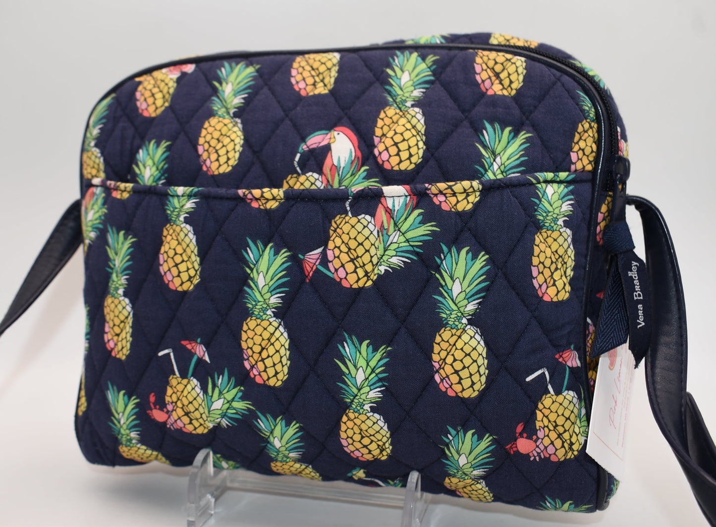 Vera Bradley Trimmed Crossbody Bag in "Toucan Party" Pattern