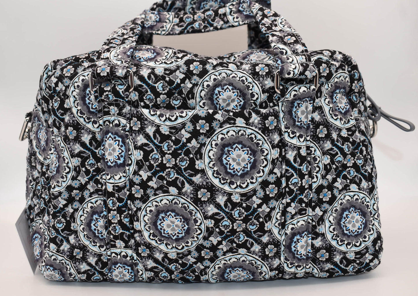 Vera Bradley Iconic 100 Handbag in "Charcoal Medallion" Pattern