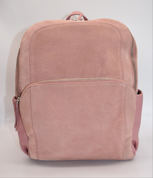 Vera Bradley Suede & Leather Carryall Backpack in Vintage Rose