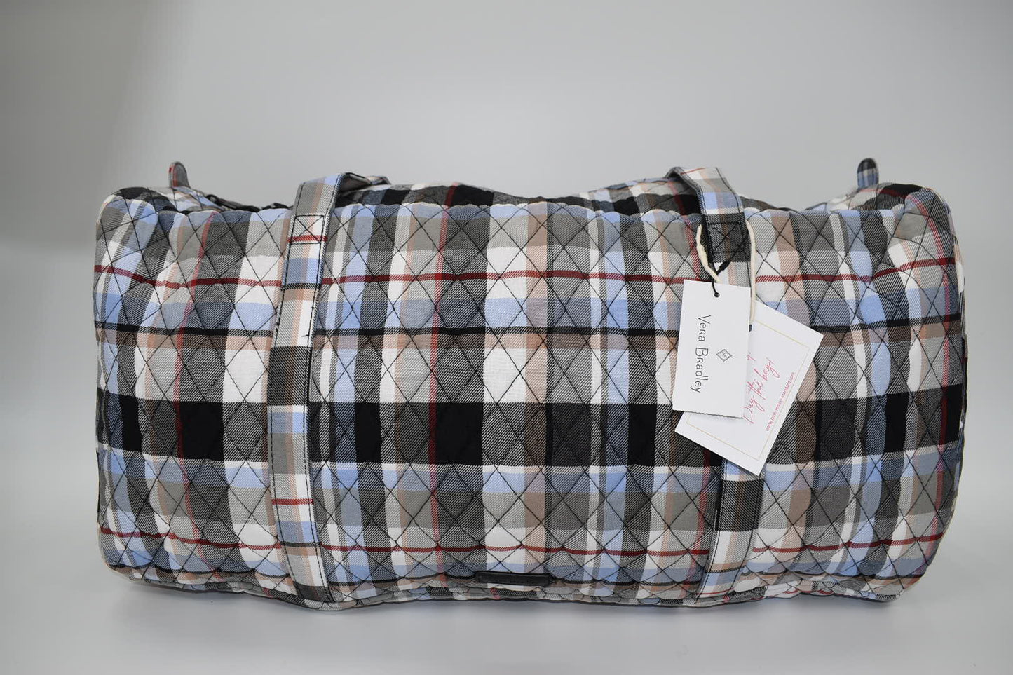 Vera Bradley Large Traveler Duffel Bag in "Perfectly Plaid" Pattern