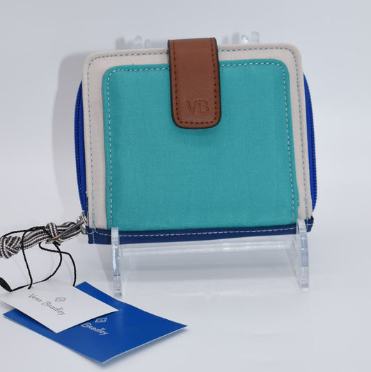 Vera Bradley Lighten Up Pocket Wallet in "Cool Lagoon"