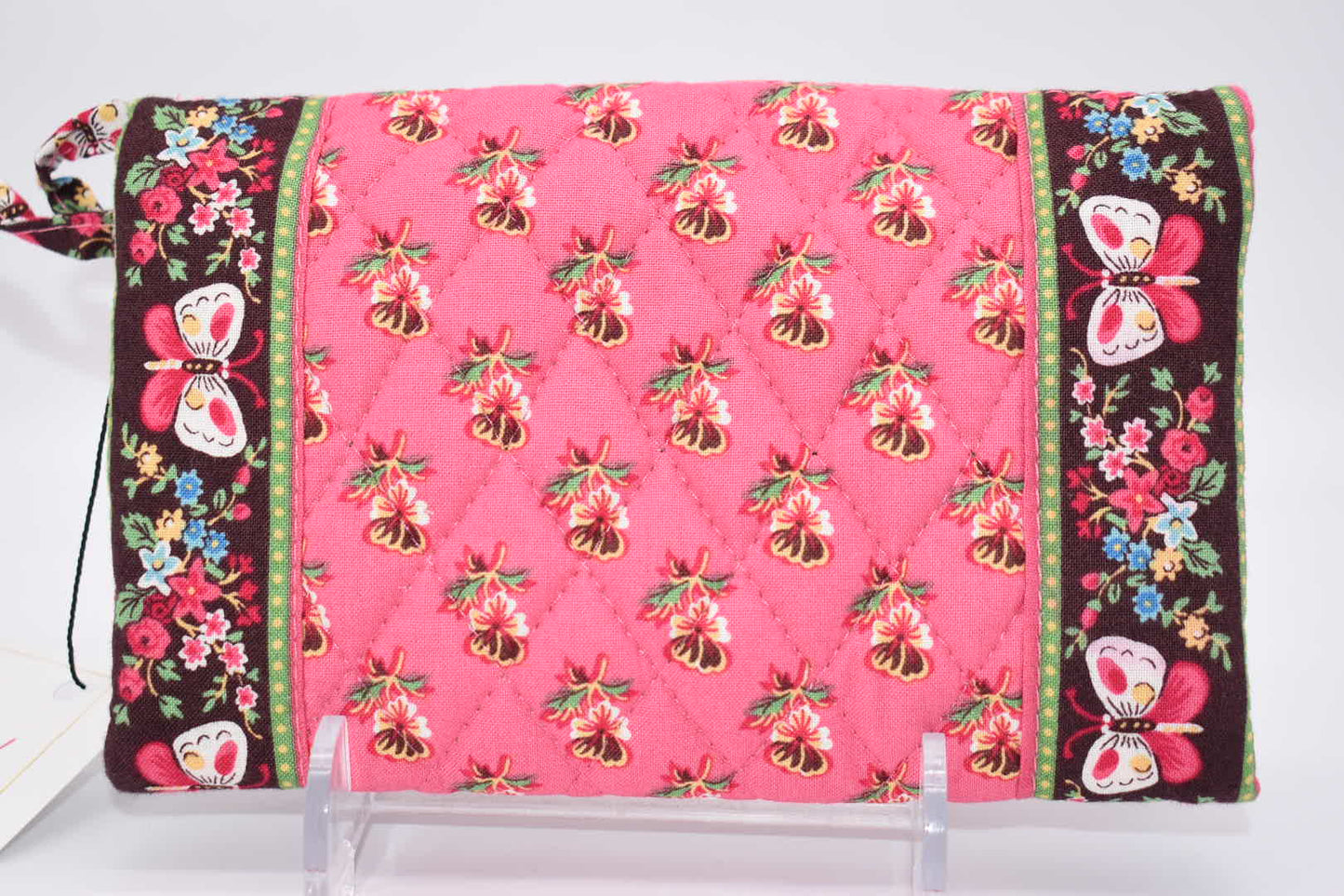Vera Bradley Front Zip Wristlet in Ellie Flowers Pattern – Pink Lemon  Standard
