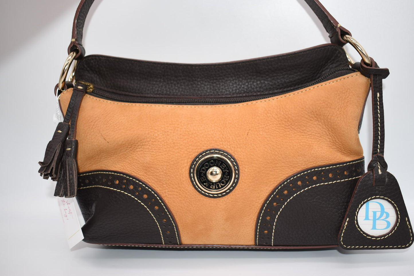 Dooney & Bourke Tangerine Nubuck Leather Shoulder Bag