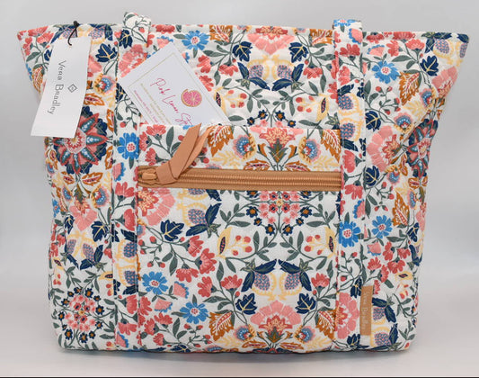 Vera Bradley Small Vera Tote Bag in "Enchanted Mandala" Pattern