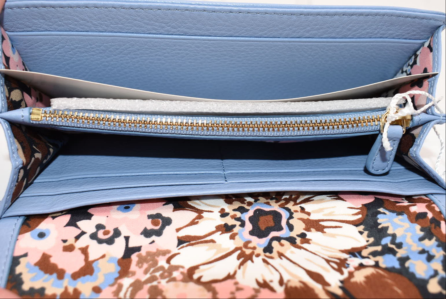 Vera Bradley Quilted Leather Audrey Wallet in Chambray