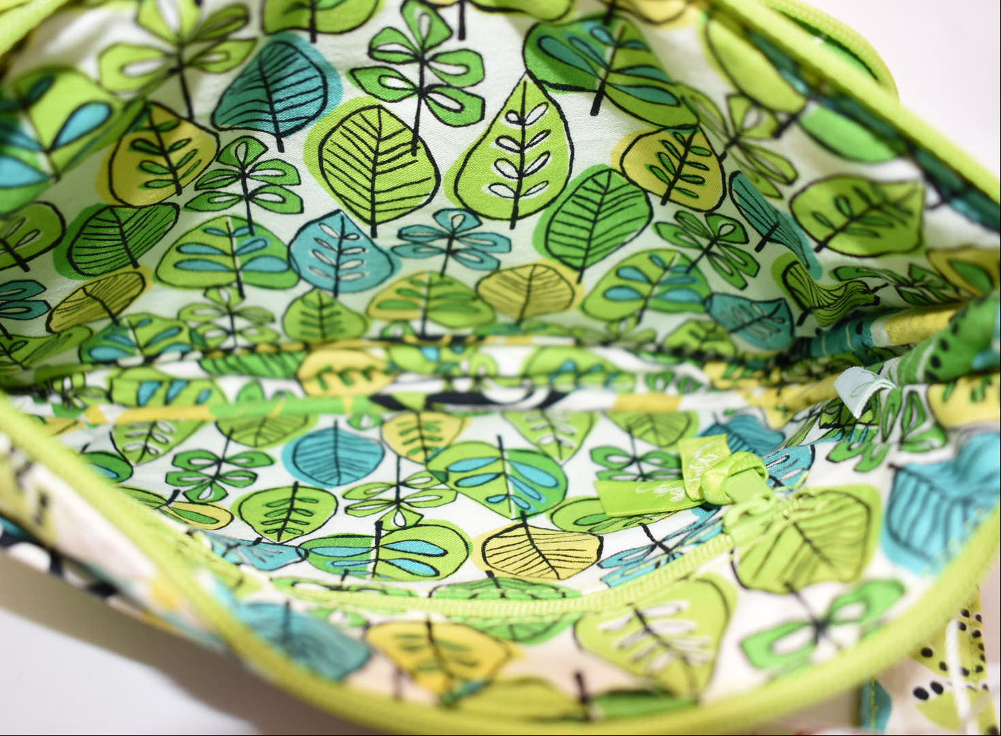 Vera Bradley Little Hipster Crossbody Bag in "Limes Up" Pattern