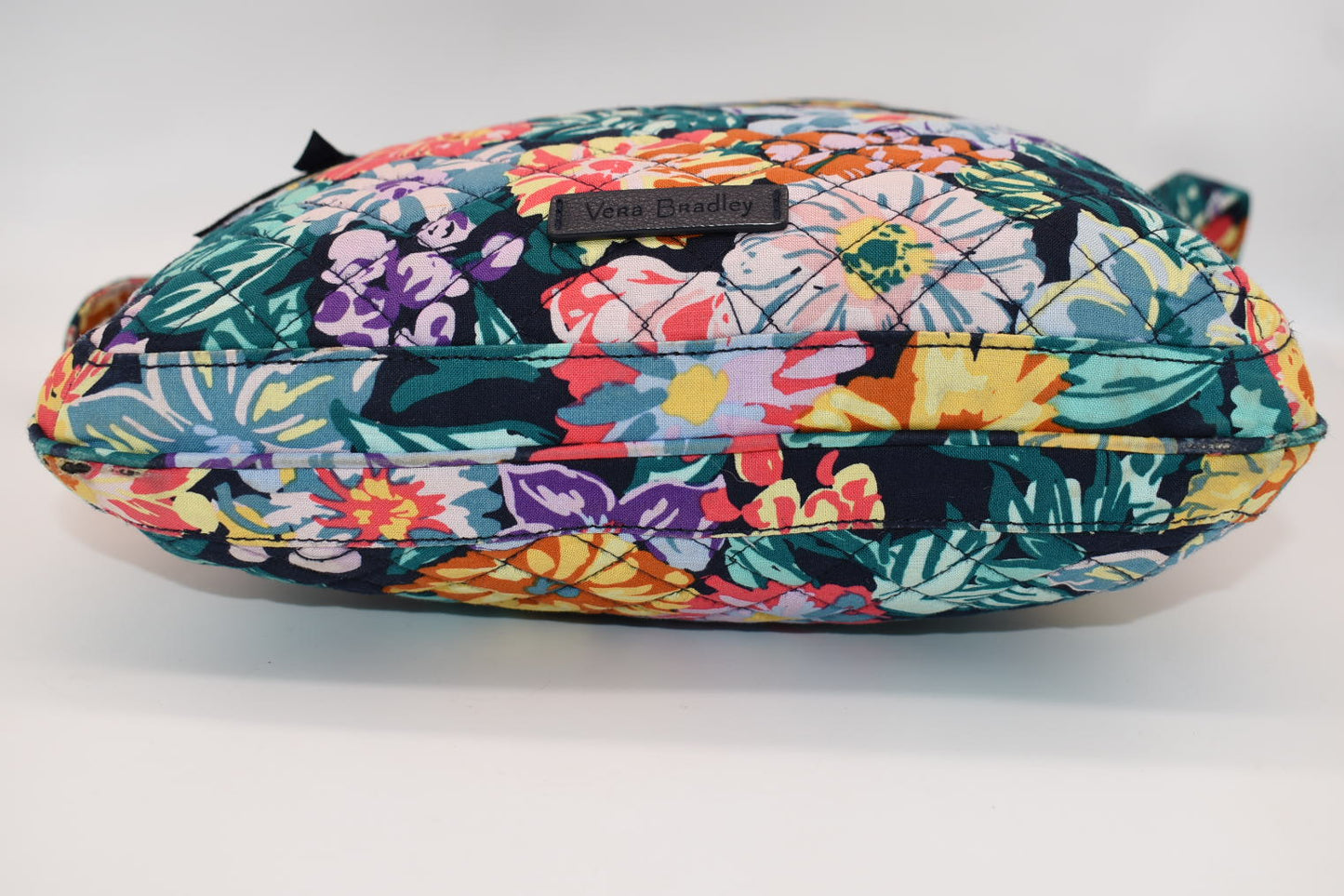 Vera Bradley Triple Zip Crossbody Bag in "Happy Blooms" Pattern