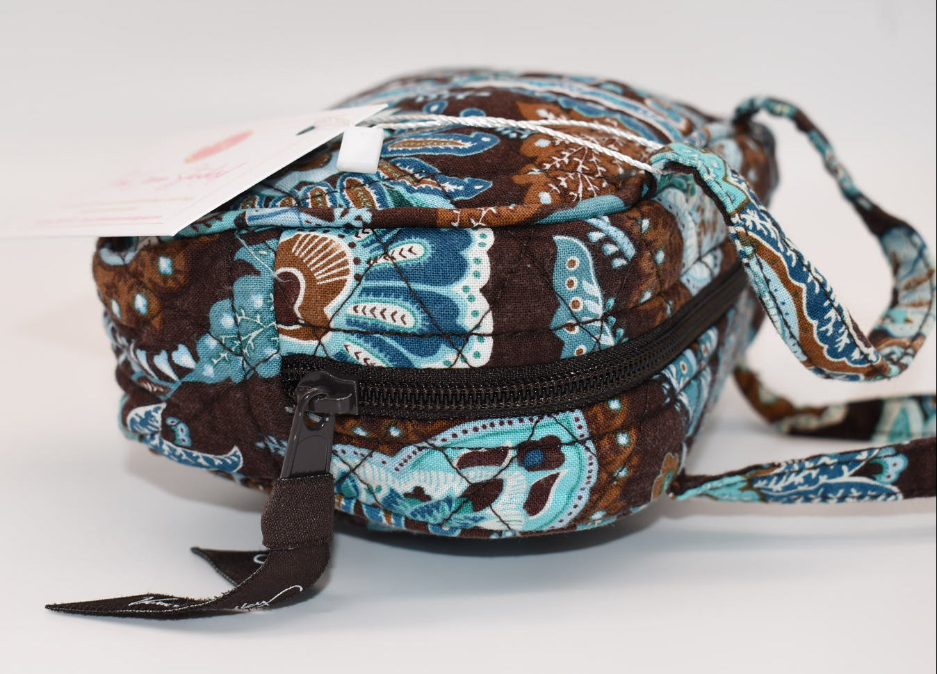 Vera Bradley Small Toiletry/Travel Tote Bag in "Java Blue" Pattern