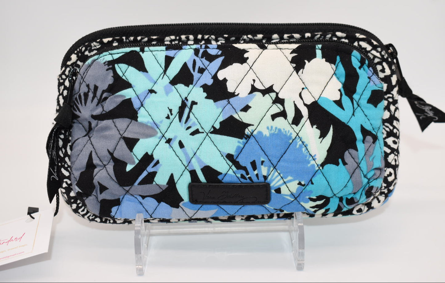Vera Bradley Double Zip Cosmetic Bag in "Camofloral" Pattern
