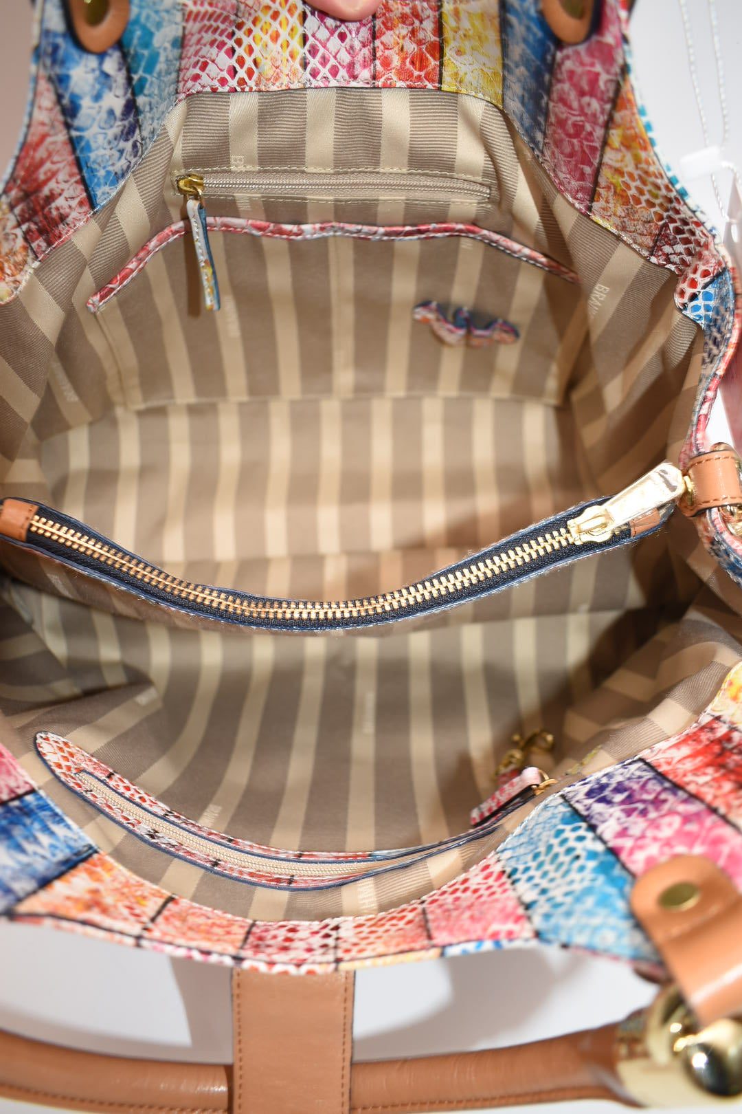 Brahmin Elisa Hobo Satchel Bag in "Dove Coronado"