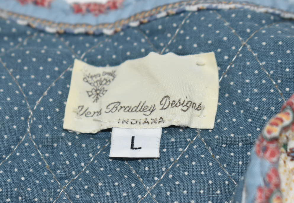 Vintage Vera Bradley Large Cropped Jacket in "Cream -1985" Pattern