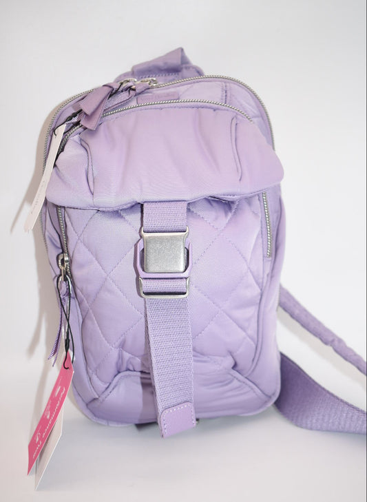 Vera Bradley Utility Sling Bag in Performance Twill - Lavender