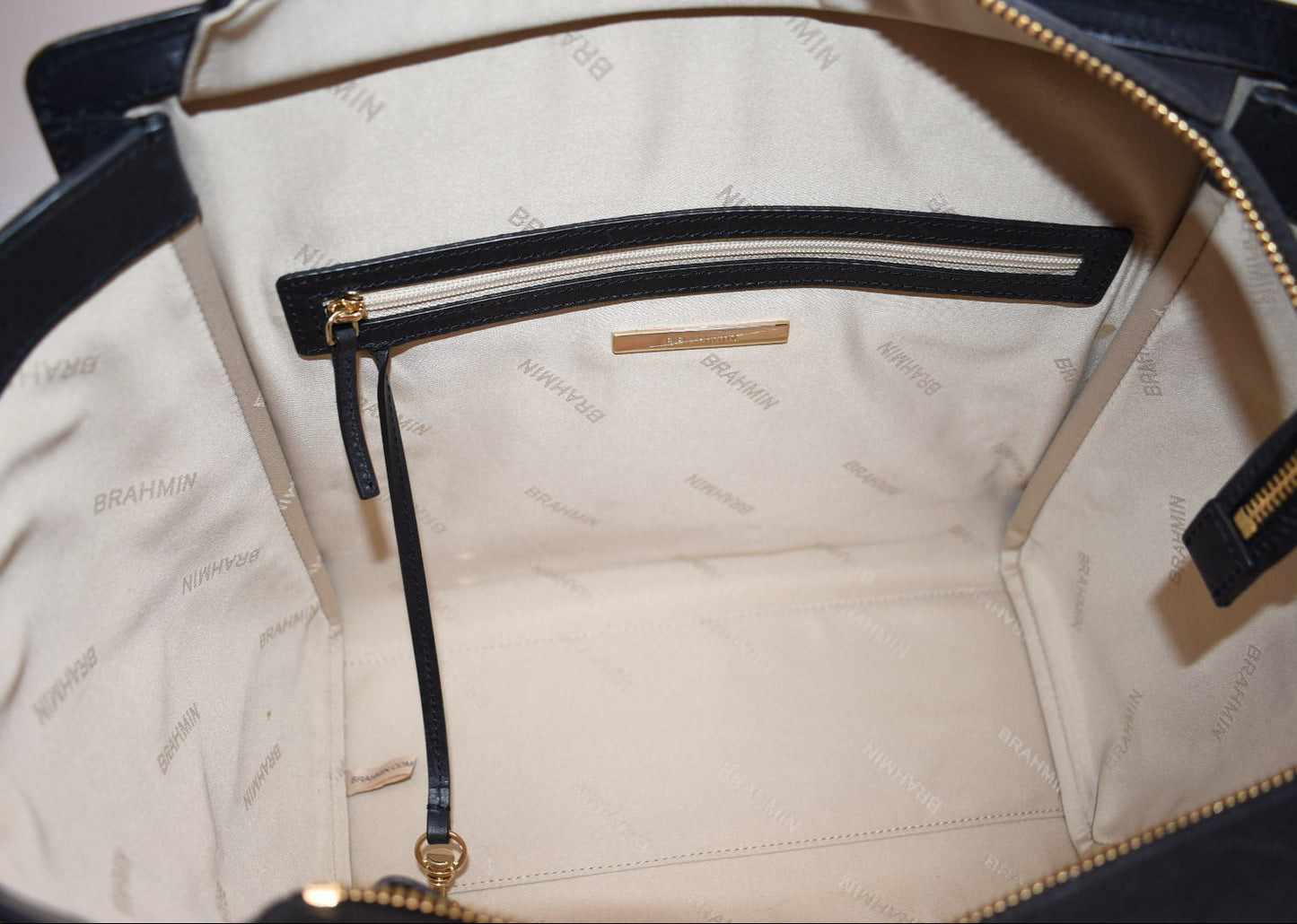 Brahmin Aubree Satchel Bag in Black Vik