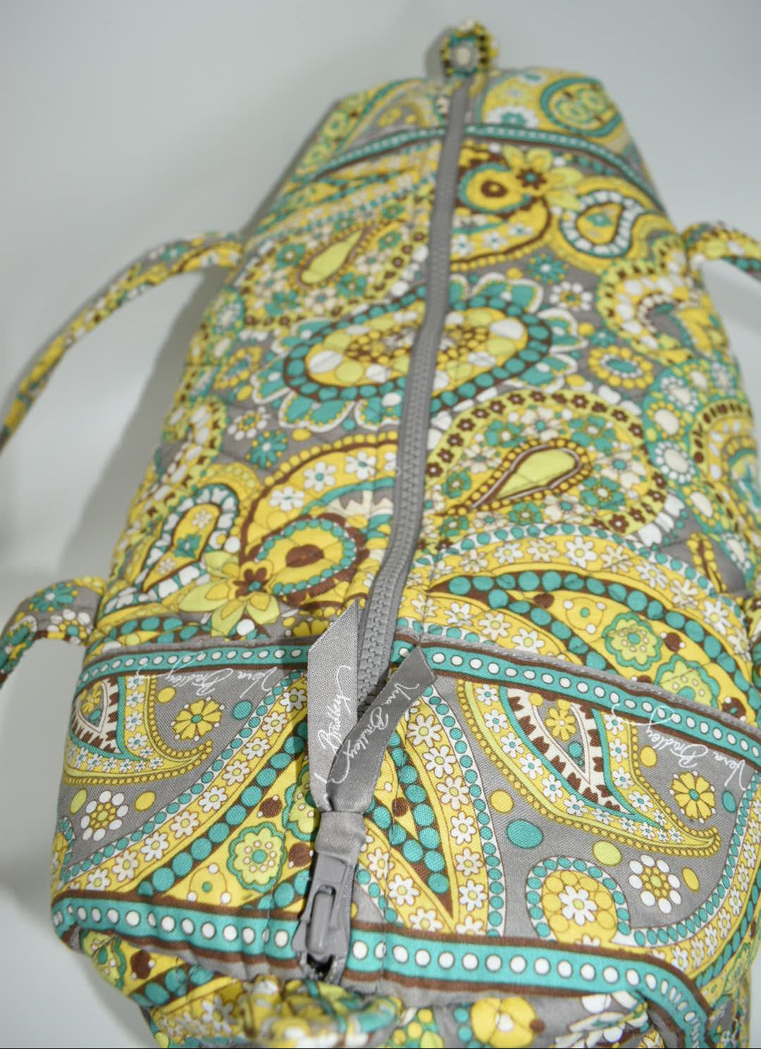 Vera Bradley Medium Duffel Bag in "Lemon Parfait" Pattern