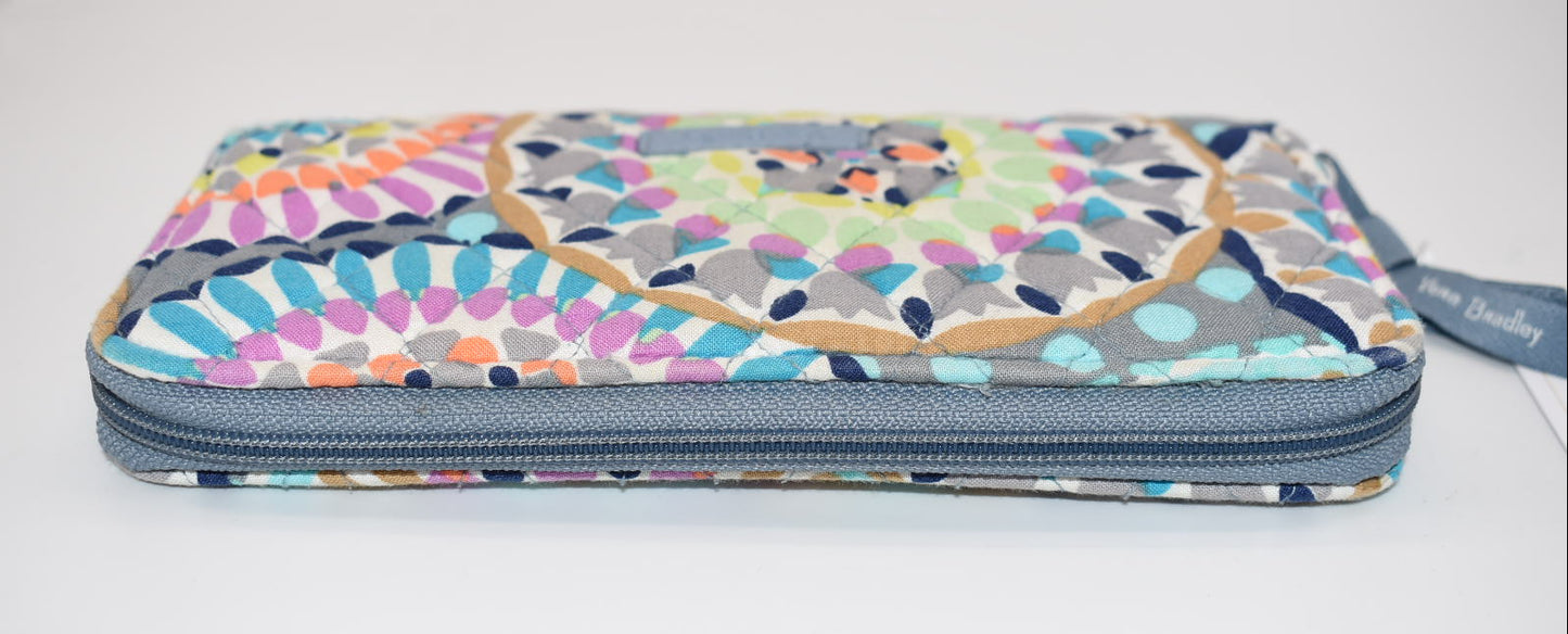 Vera Bradley RFID Accordion Wallet in "Sunny Medallion" Pattern