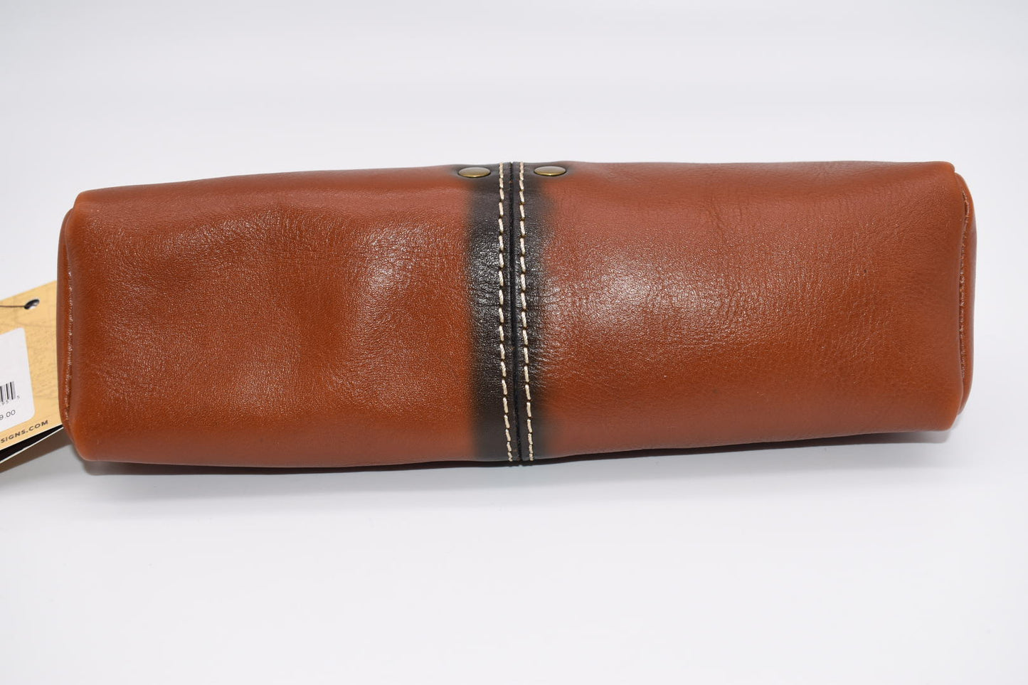 Patricia Nash Isla Oblong Zip Pouch Wristlet in Tan