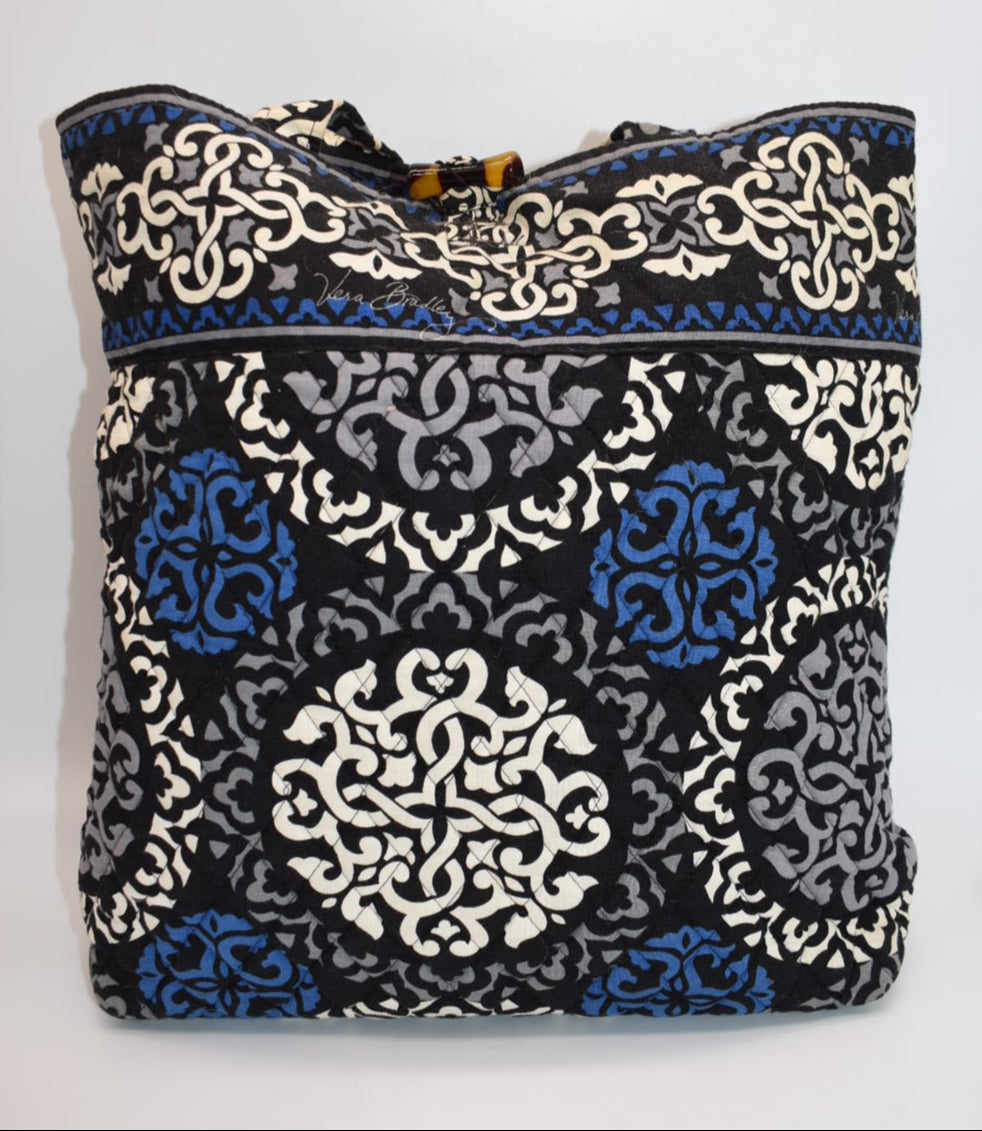 Vera Bradley Everyday Tote Bag in "Canterberry Cobalt" Pattern