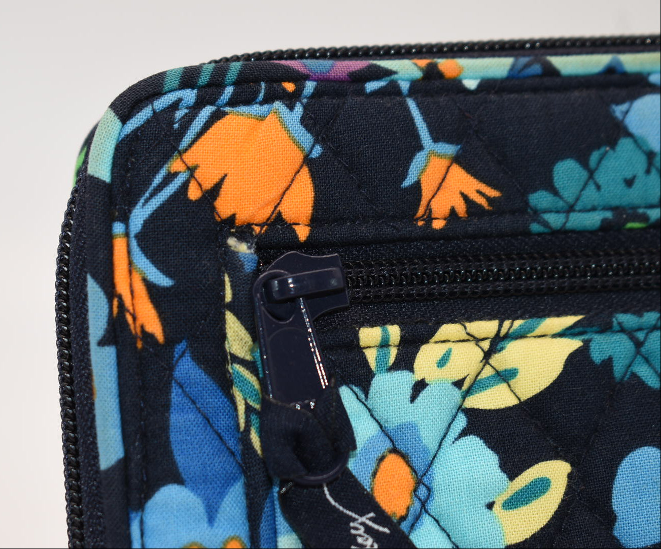 Vera Bradley Turnlock Wallet in "Midnight Blues" Pattern