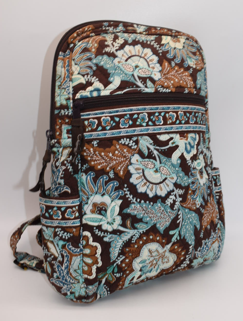 Vera Bradley Quilted Small Ultimate Backpack in "Java Blue" Pattern