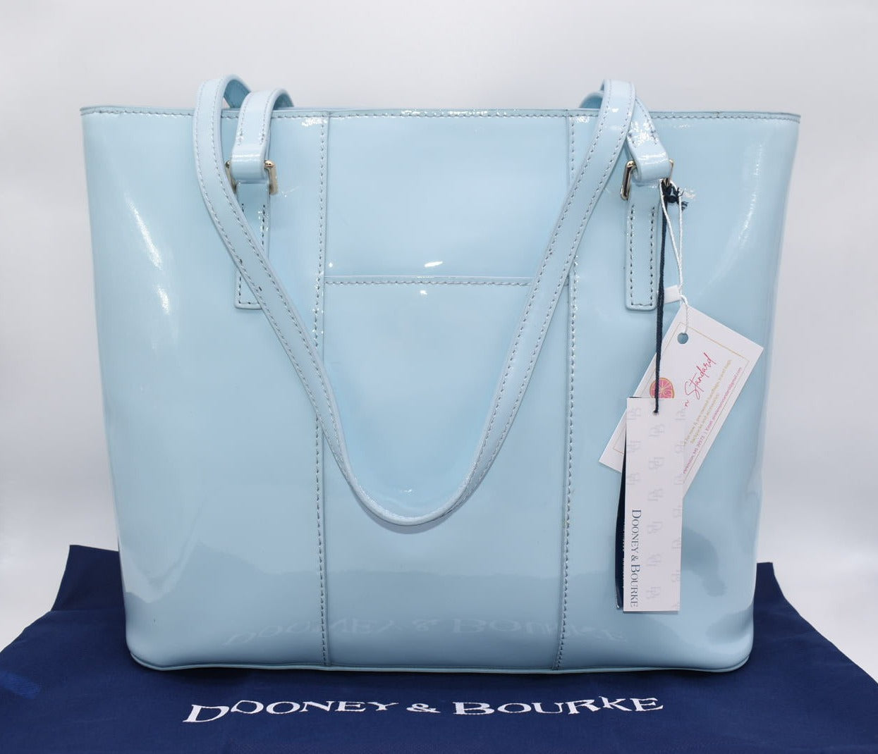 Dooney & Bourke Large Lexington Shopper Tote Bag in Light Blue