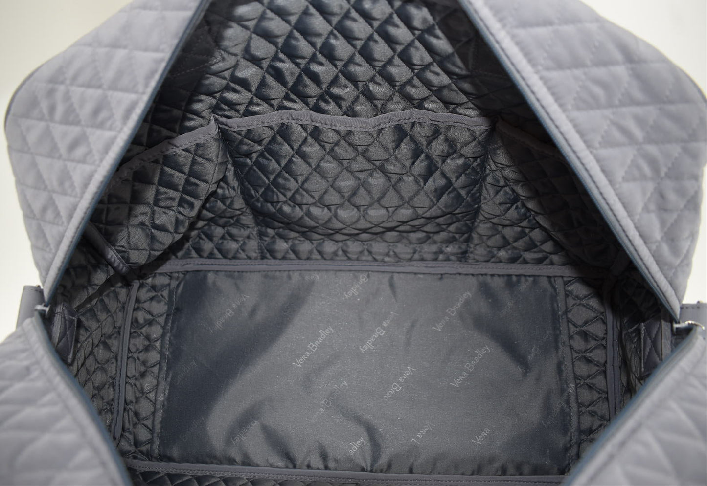 Vera Bradley Microfiber Weekender Travel Bag in Gray