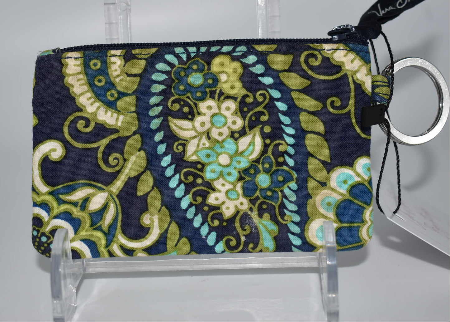 Vera Bradley Zip ID Case in "Rhythm & Blue" Pattern
