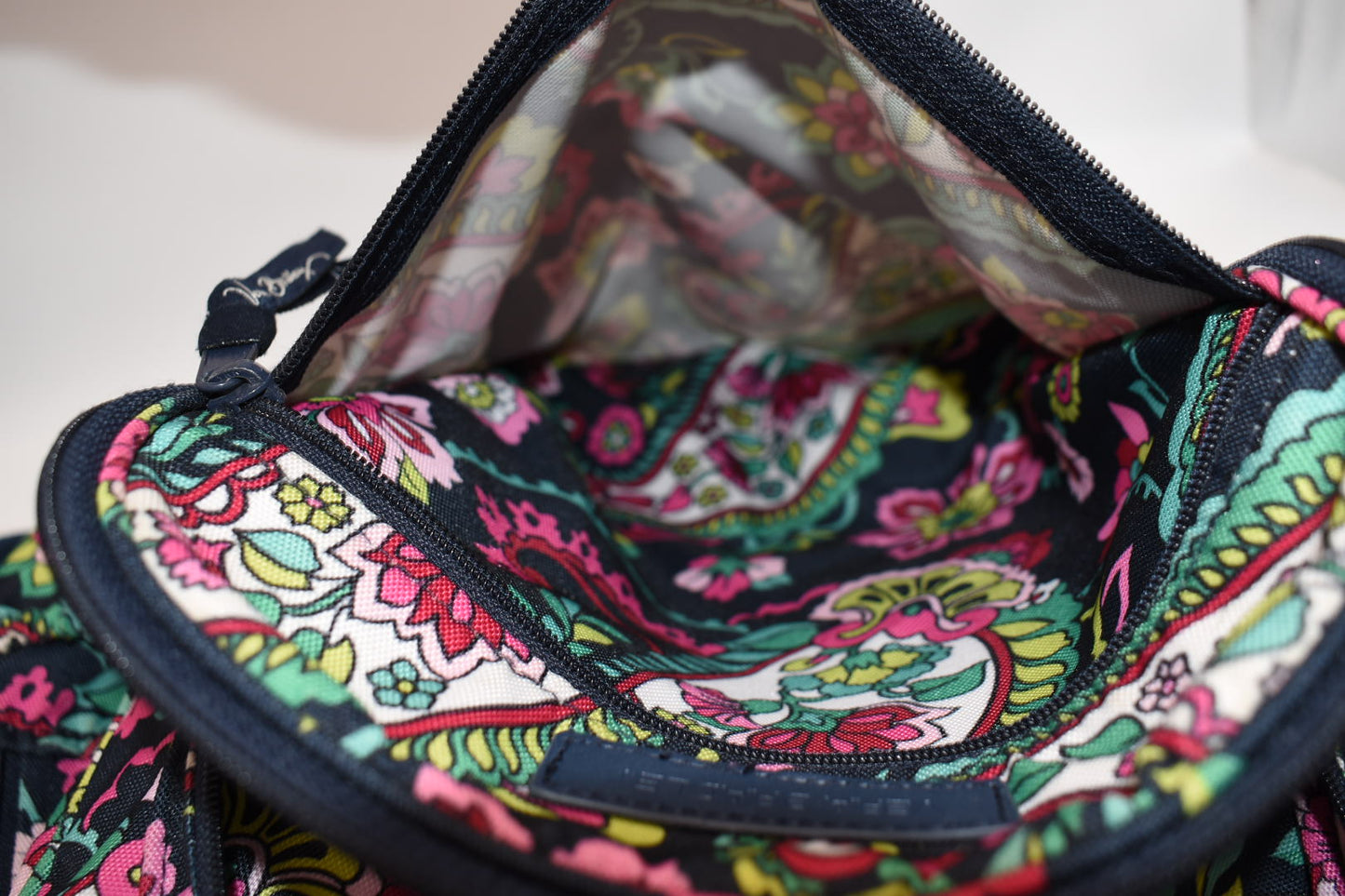 Vera Bradley Lighten Up Campus Backpack in "Petal Paisley" Pattern