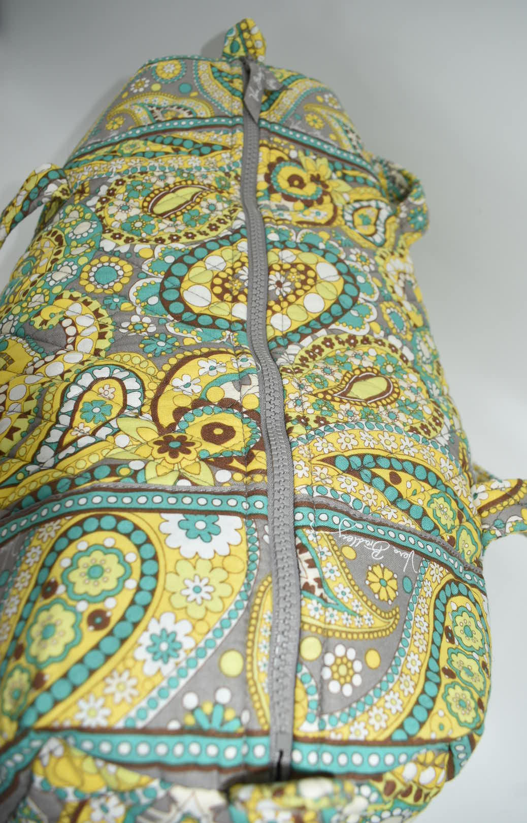 Vera Bradley Medium Duffel Bag in "Lemon Parfait" Pattern