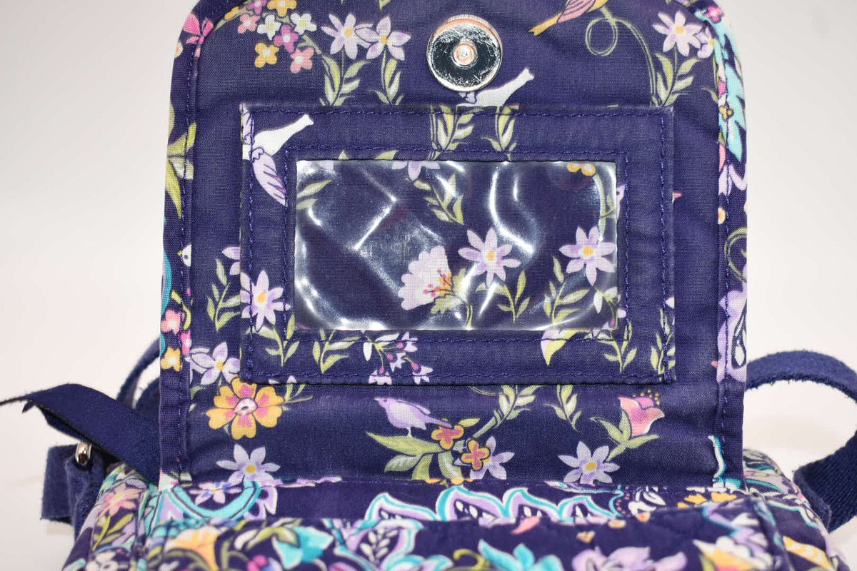 Vera Bradley RFID Mini Hipster Crossbody Bag in "French Paisley" Pattern