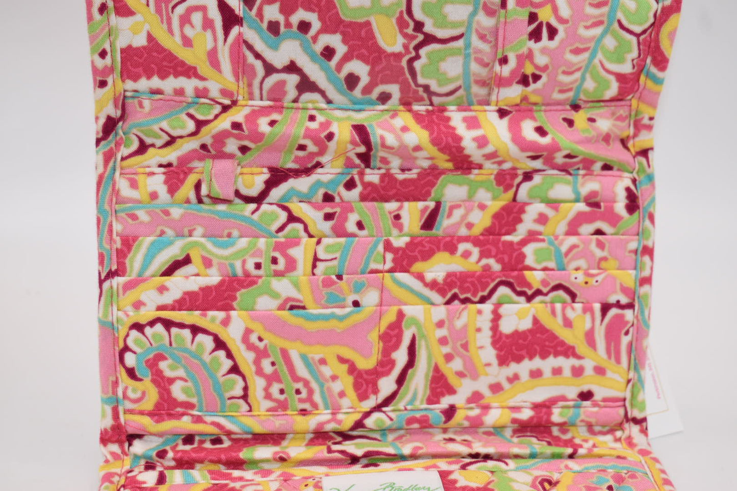 Vera Bradley Quilted Cotton Trifold Wallet in "Capri Melon" Pattern