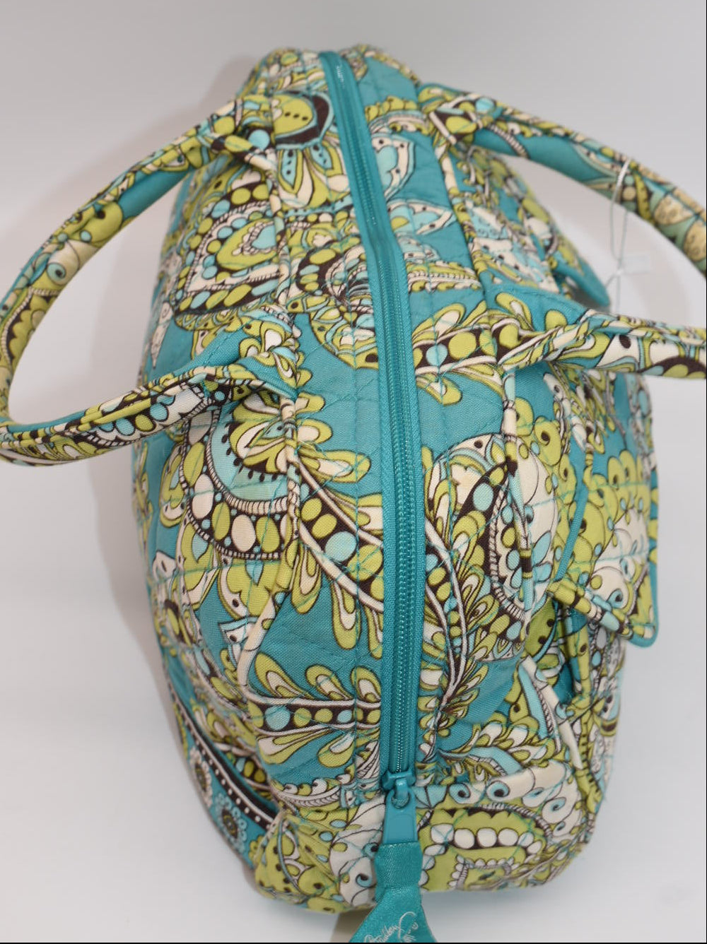 Vera Bradley Small Bowler Satchel Bag in "Peacock" Pattern