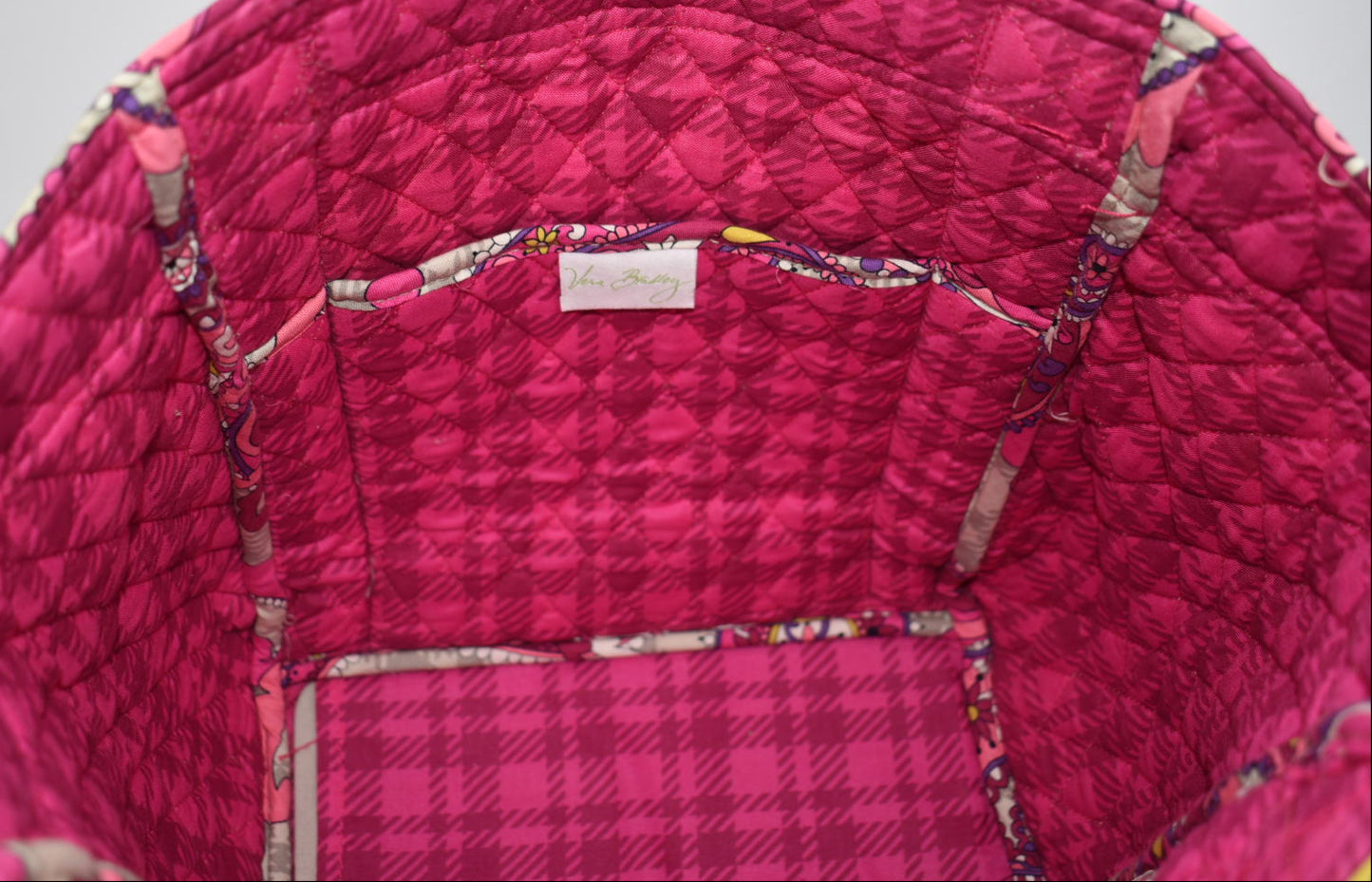 Vera Bradley Side-by-Side Tote Bag in "Paisley Meets Plaid" Pattern