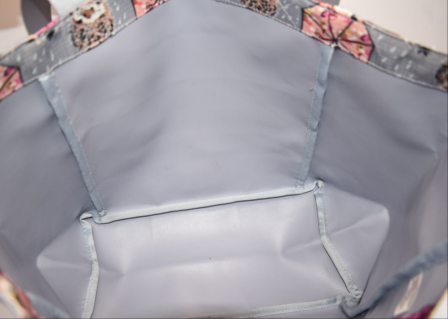 Vera Bradley Medium Family Tote Bag in "It's Raining Hedgehogs" Pattern