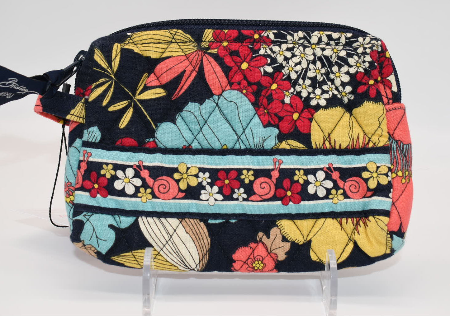 Vera Bradley Medium Cosmetic Bag in "Happy Snails" Pattern
