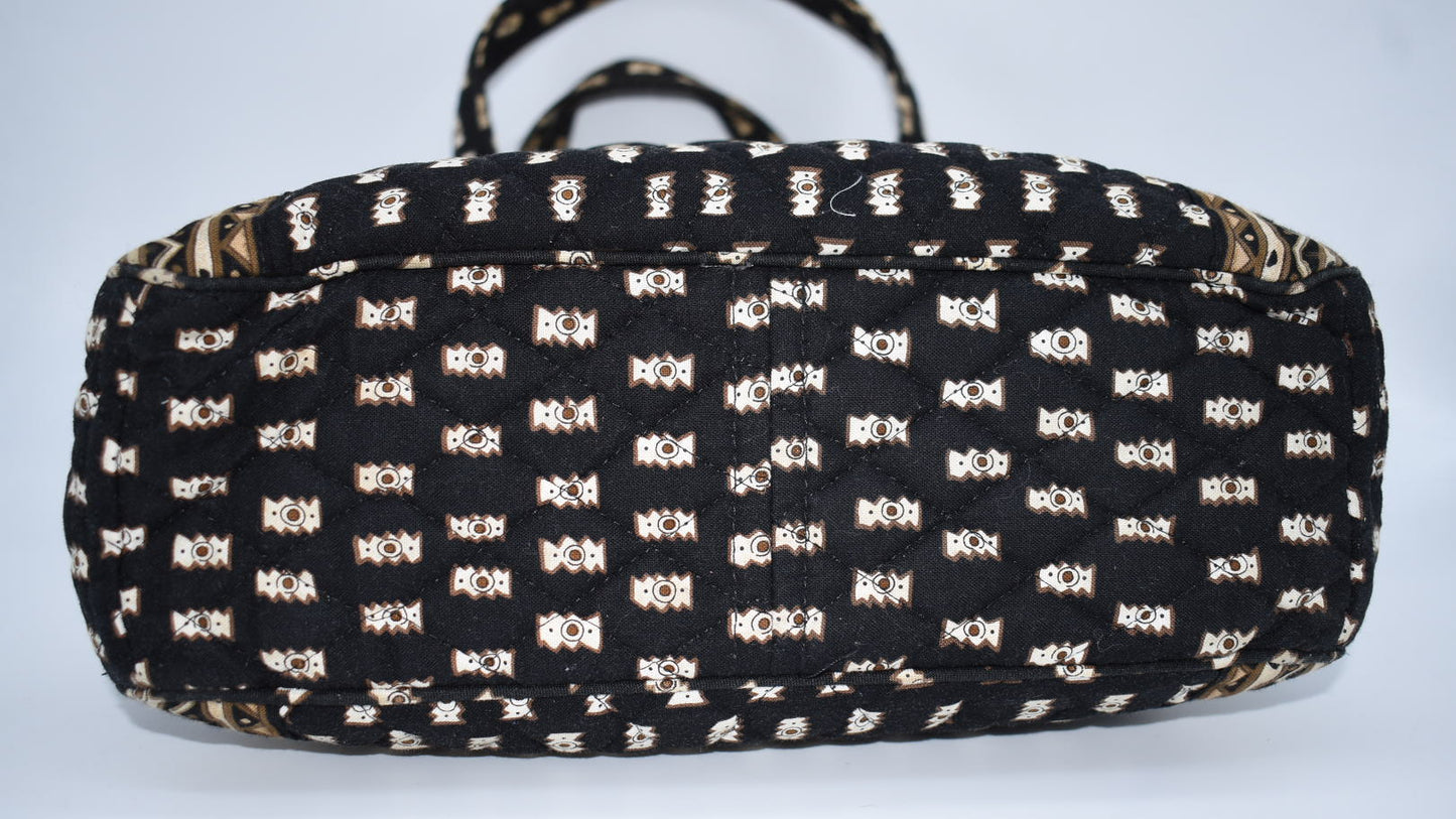 Vera Bradley Quilted Cotton Tote Bag in "Zebras-2001" Pattern