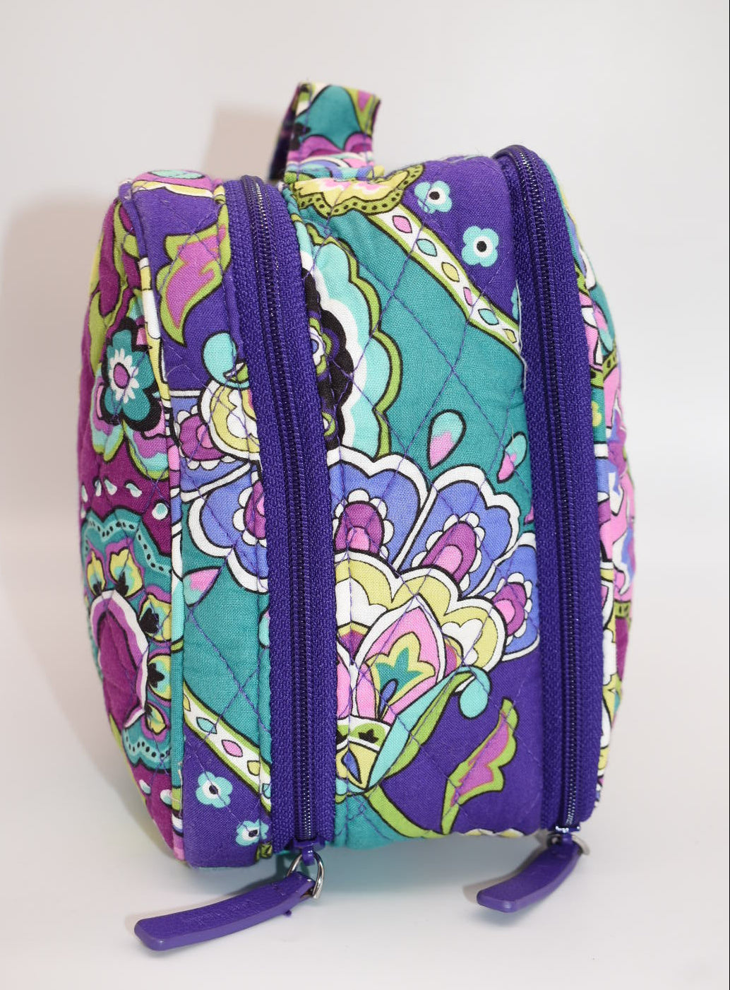 Vera Bradley Large Blush & Brush Cosmetic Travel Bag in "Heather" Pattern