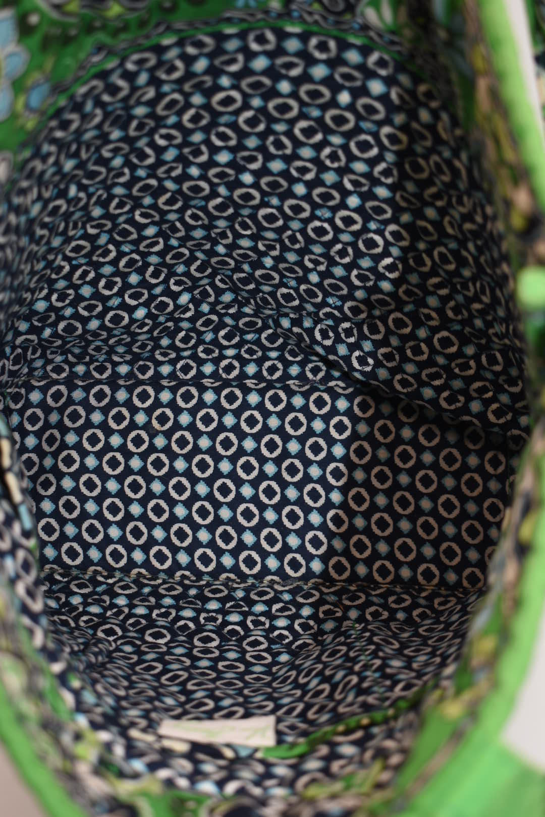 Vera Bradley Everyday Tote Bag in "Cupcakes Green" Pattern