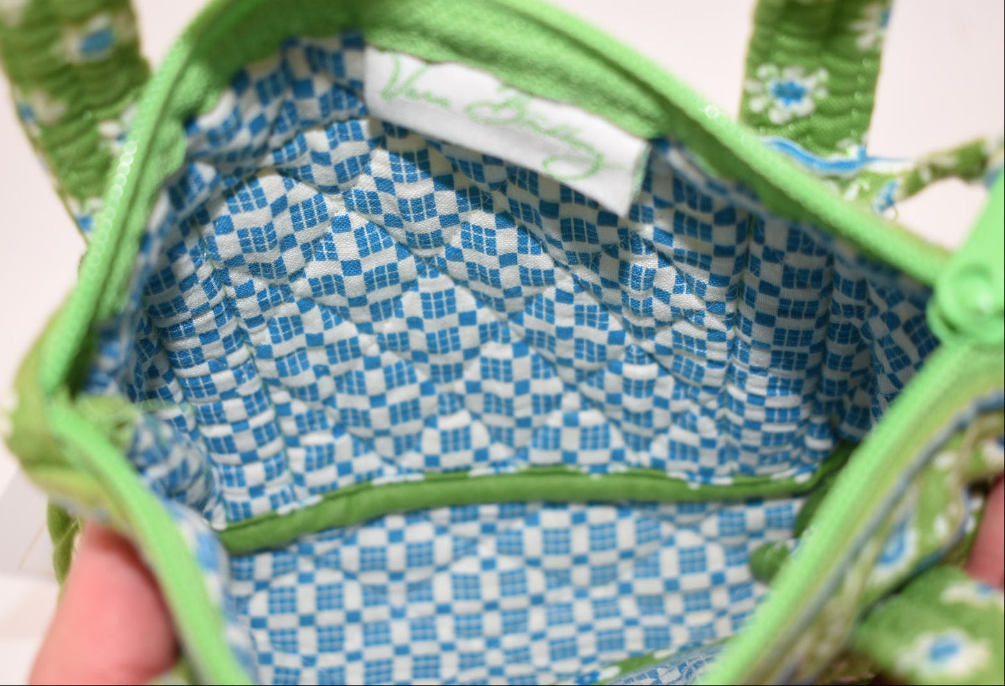Vera Bradley Little Bitty Betsy Bag in "Apple Green" Pattern