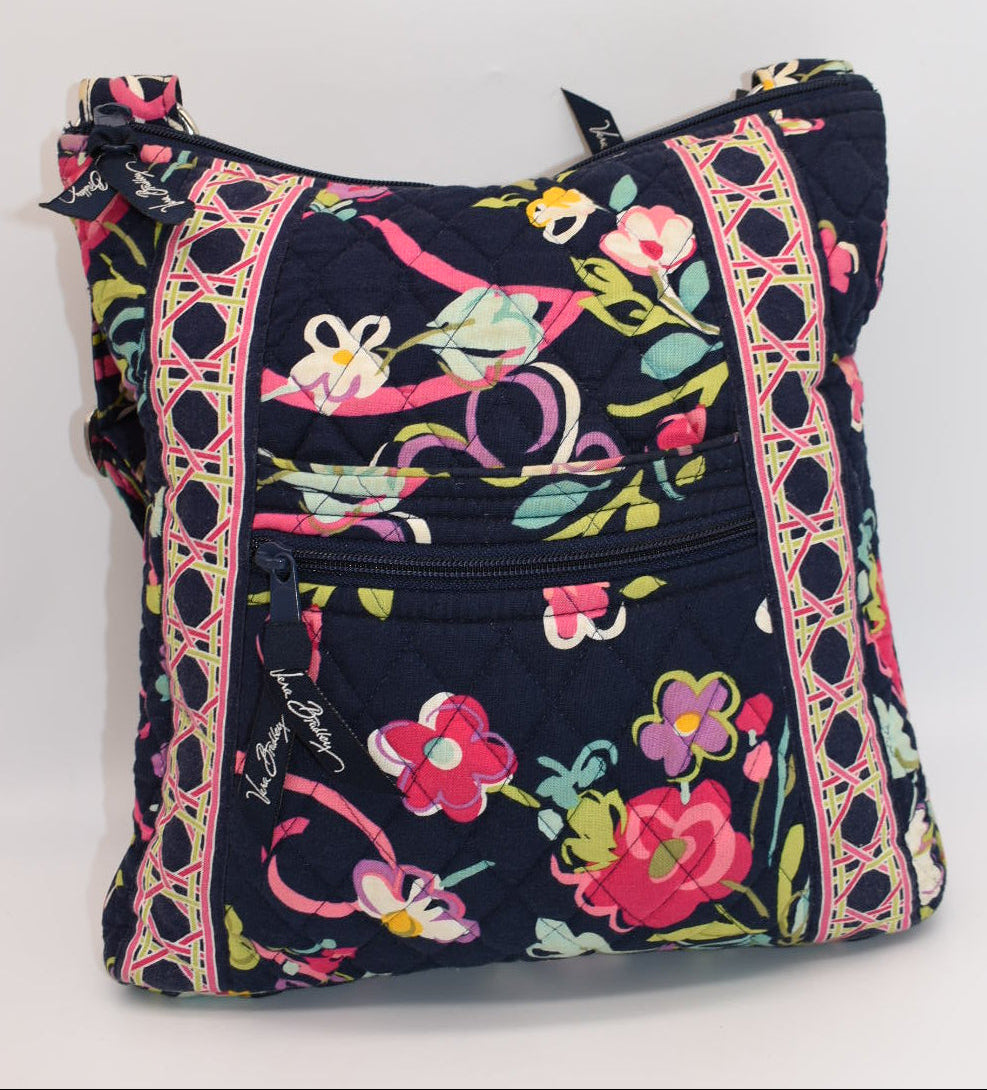 Vera Bradley Hipster Crossbody Bag in "Ribbons" Pattern