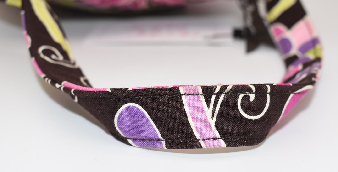 Vera Bradley Hannah Small Pleated Bag in "Purple Punch" Pattern