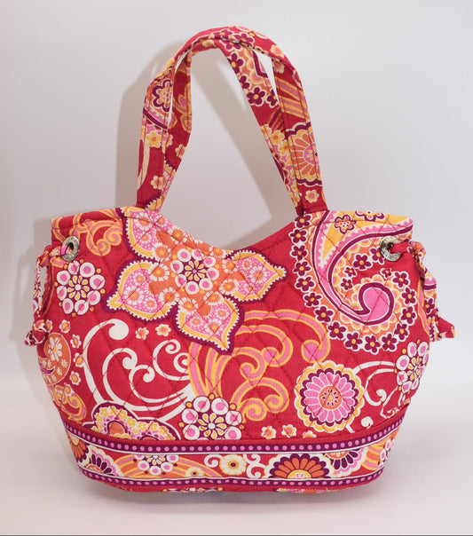 Vera Bradley Sherry Tote Bag in "Raspberry Fizz" Pattern