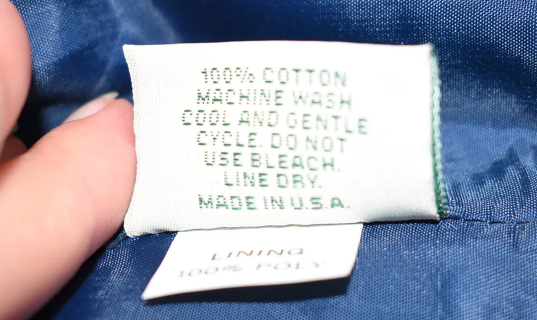 Vintage Vera Bradley Medium Vest in "Blue Christmas- 1997" Pattern