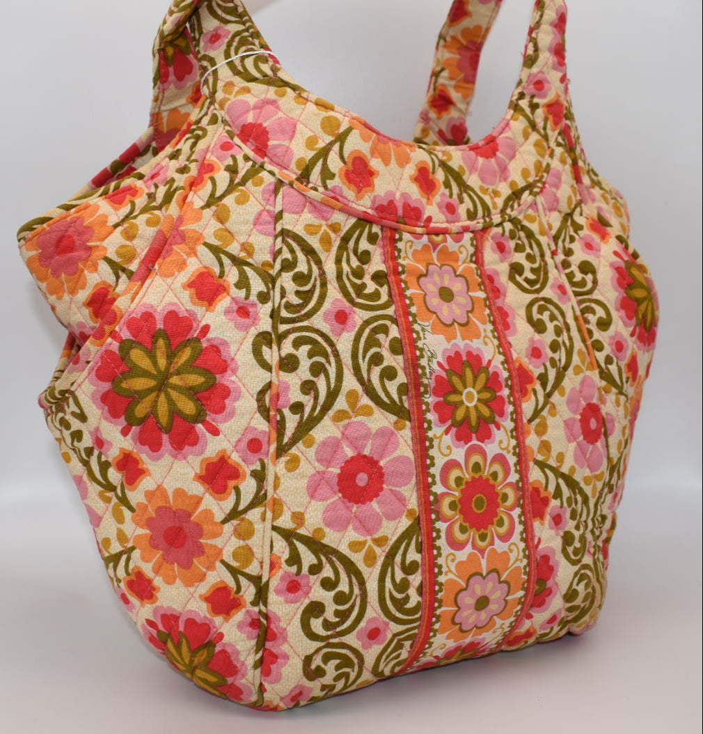 Vera Bradley Side by Side Tote Bag in "Folkloric" Pattern