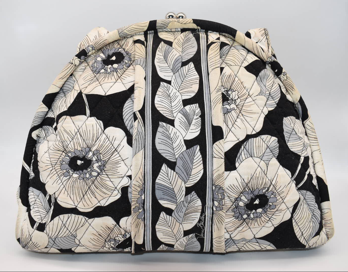 Vera Bradley Eloise Framed Satchel Bag in "Camellia" Pattern