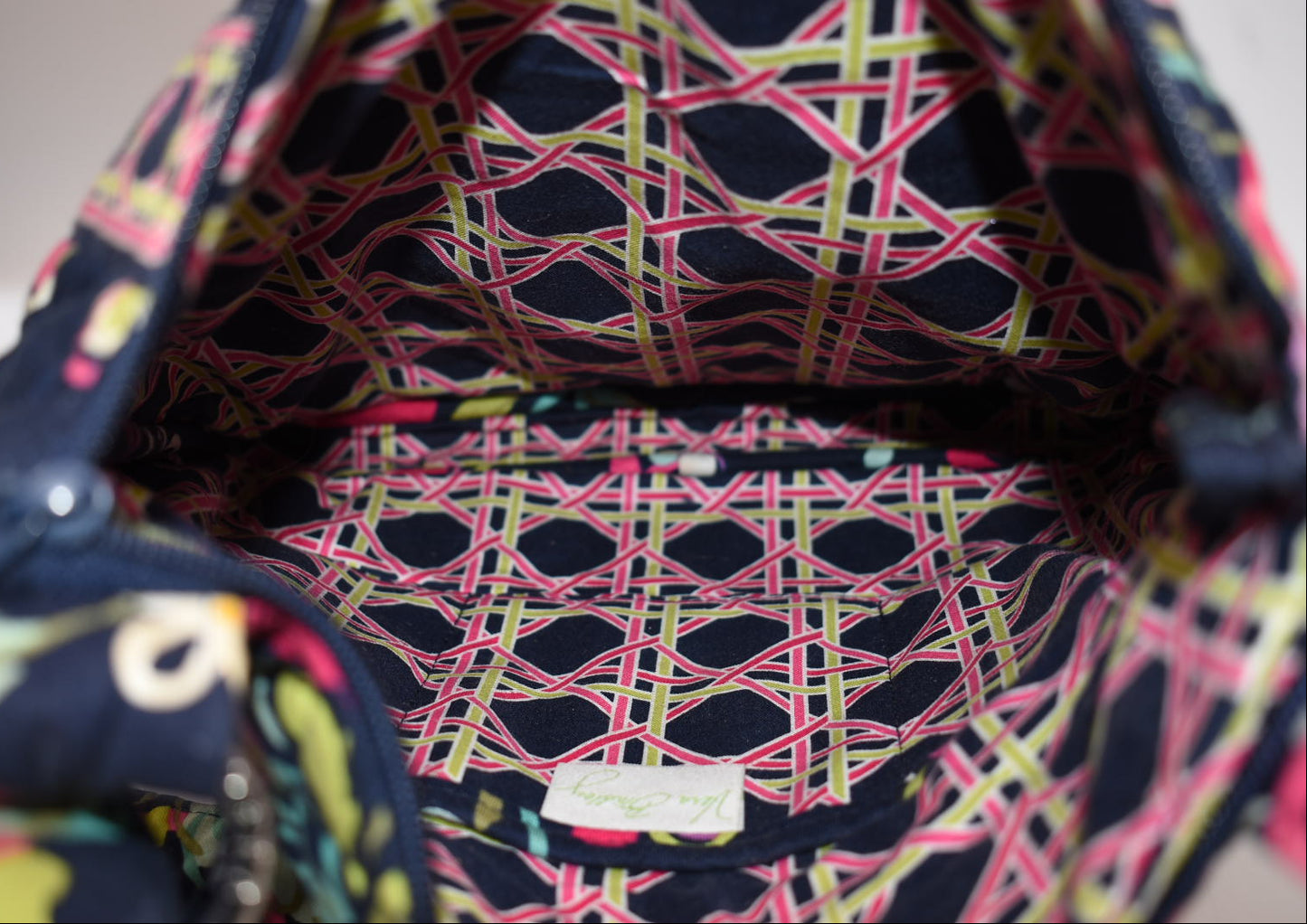 Vera Bradley Hipster Crossbody Bag in "Ribbons" Pattern